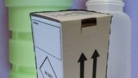 Plastflaska för mykobakterier/TB med transportkartong