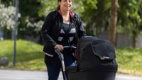På promenad med vagnen BB bildblock