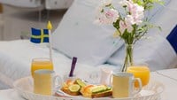 Det kan vara gott med fika efter förlossningen!