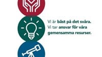 illustration visar sjukhusets värderingar, mission och vision