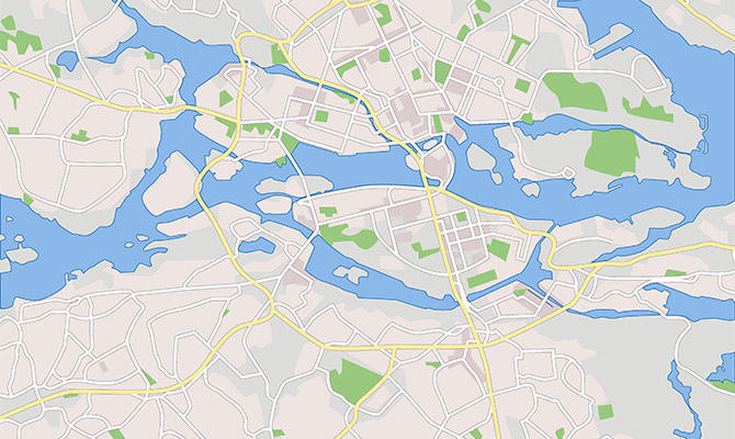 Översiktskarta Stockholm