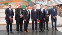 Delegation från Nordmakedonien hälsar på hos Karolinska