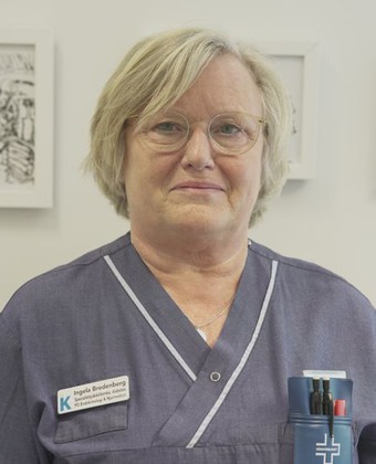 Ingela Bredenberg sjuksköterska på diabetesmottagningen Karolinska