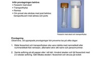 Patientanvisningar 04.Feces: Clostridium difficile, virus, parasiter