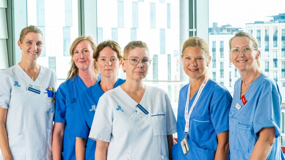 vårdpersonal gruppbild