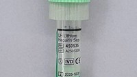 Mikrorör, Li-Hep+gel, ljusgrön propp