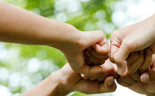 World environment day with global community teamwork,Group of volunteer join han