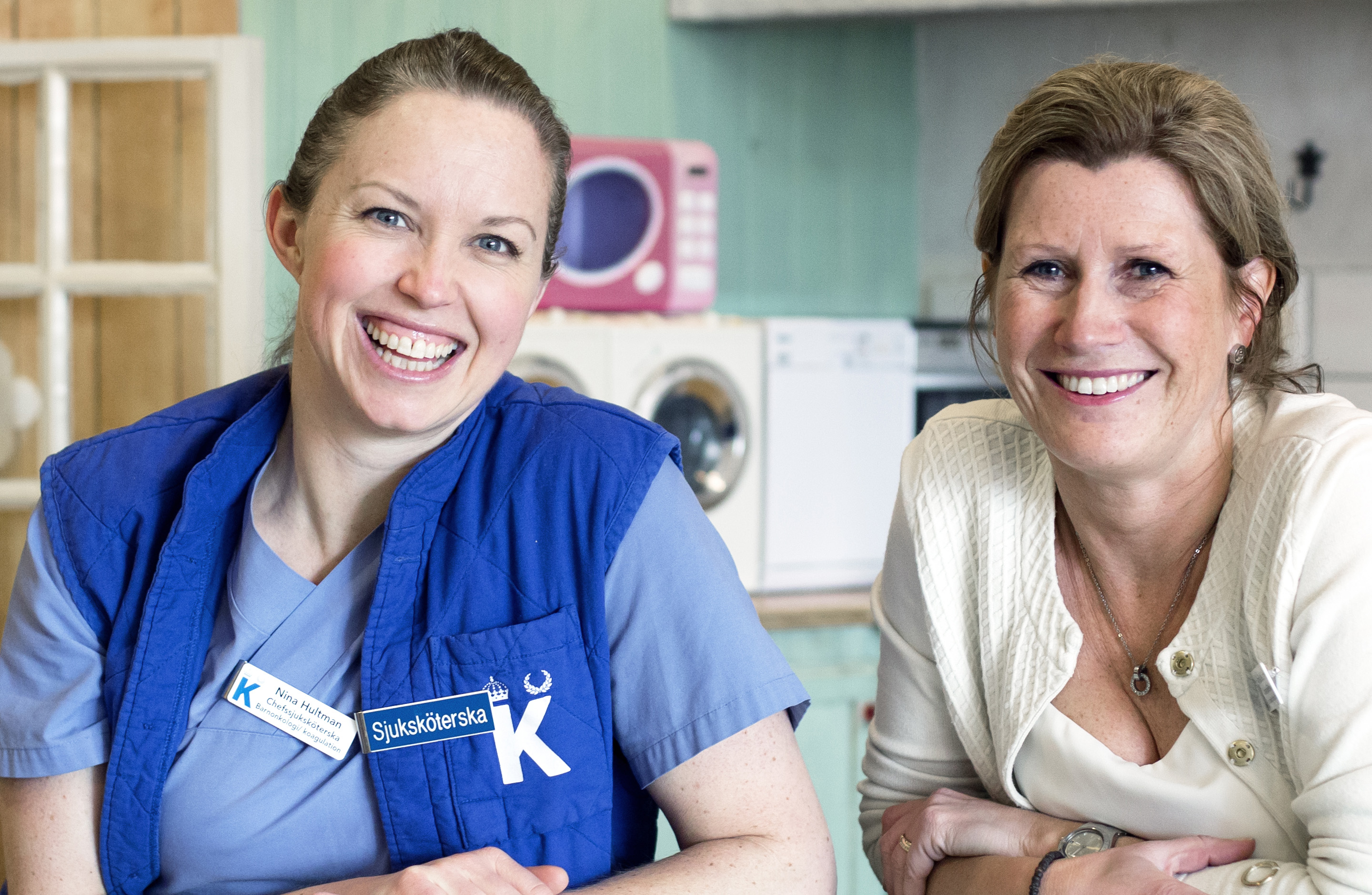 Bilden visar chefssjuksköterskorna Nina Hultman och Annika McCarthy