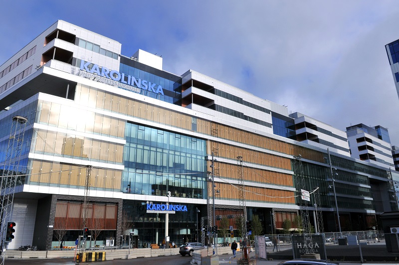 Nya sjukhusbyggnaden i Solna