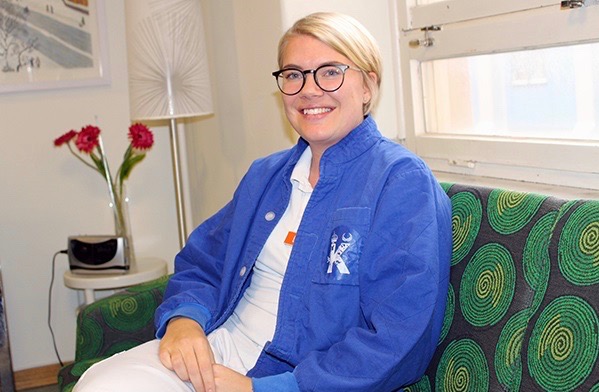 Sara Lindberg, dietist, jobbar specifikt med lungcancerpatienter