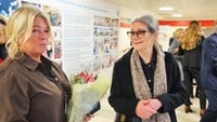 Maria Forsman, chefsassistent och Ann-Britt Bohlin, pensionerad chefläkare.