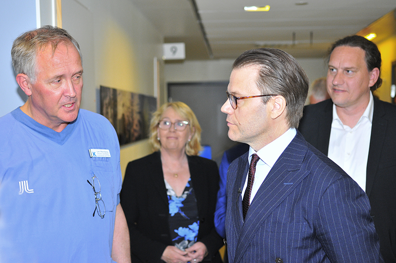 Till vänster Lars Wennberg som lett STEP-programmet på Karolinska. 