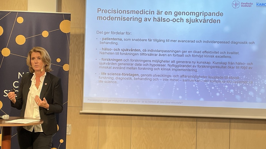 Anna Martling håller presentation