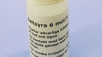 Saltsyra 6 mol/L, 20 mL/flaska