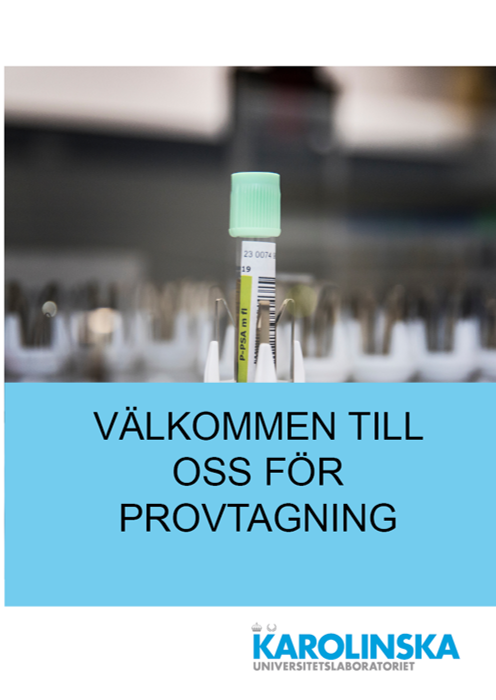 Broshyren Välkommen till oss för provtagning