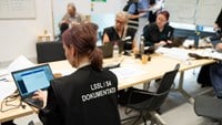 Sjukhusmedarbetare övar i katastrofmedicinsk beredskap