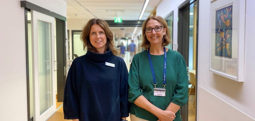 Kursledarna Johanna Vernersson och Helene Sjöö.